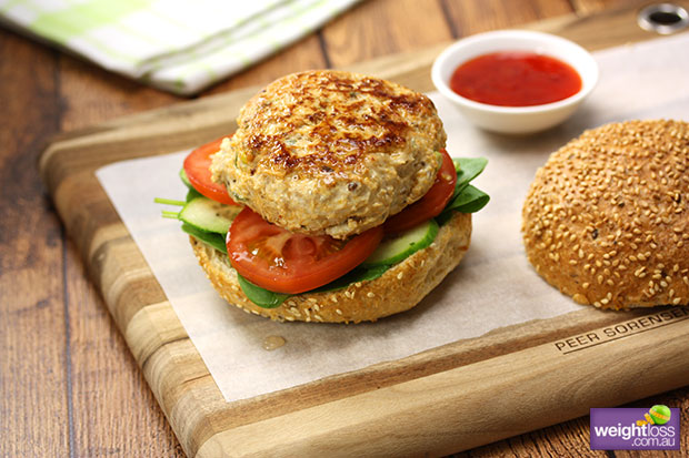 Rich results on Google's SERP when searching for 'Amazing Thai Chicken Burger image for Healthy Burger'