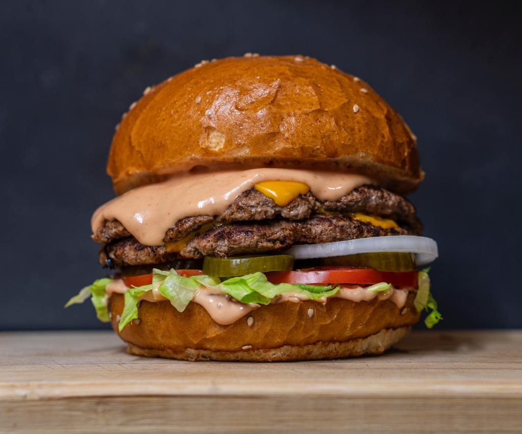 gluten free burger option at International Zing Burger